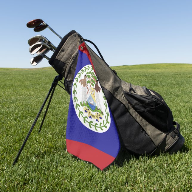 Toalla De Golf Bandera de Belice (Verde)