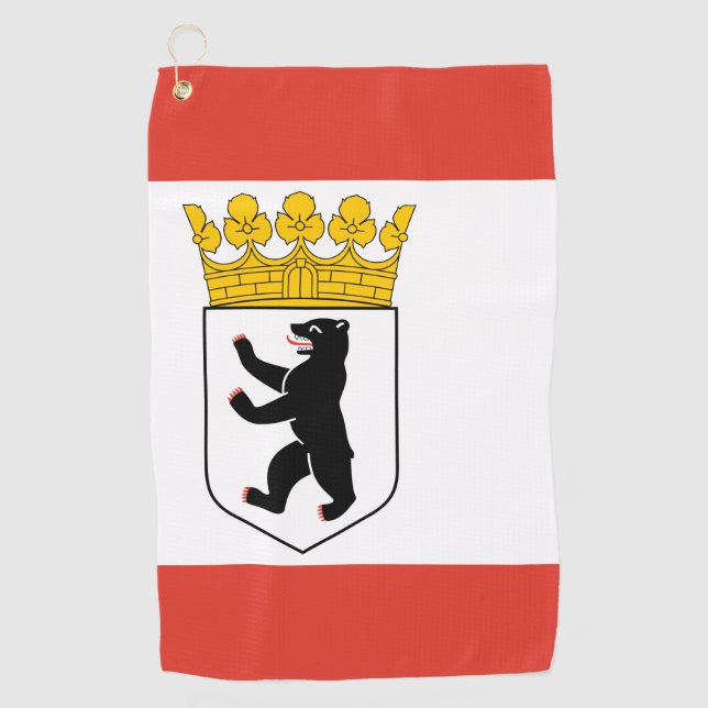 Toalla De Golf Bandera de Berlín (Anverso)