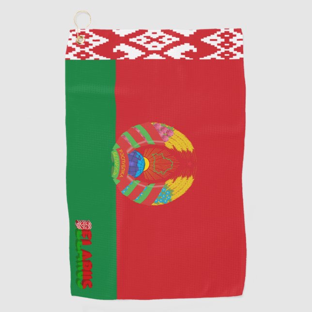 Toalla De Golf Bandera de Bielorrusia (Anverso)