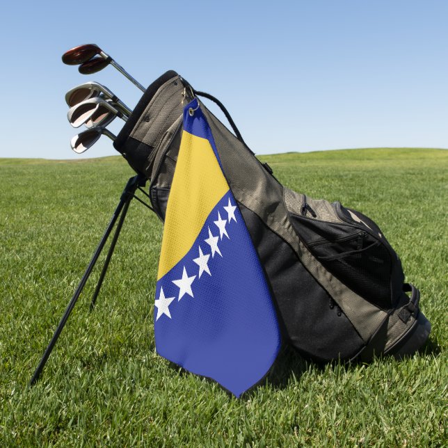 Toalla De Golf Bandera de Bosnia y Herzegovina (Verde)