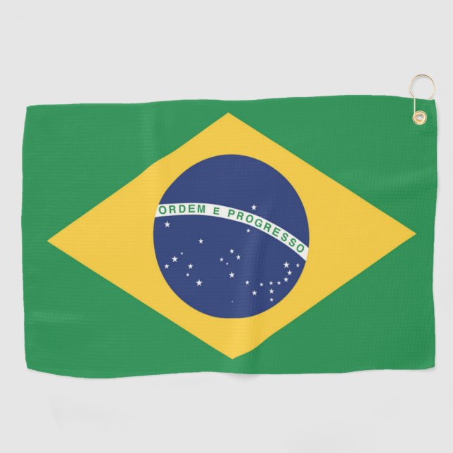 Toalla De Golf Bandera de Brasil (Horizontal)