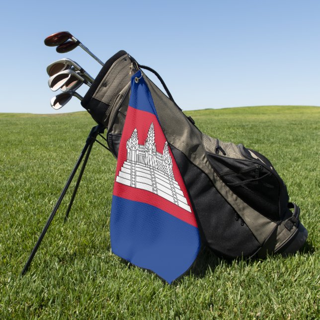 Toalla De Golf Bandera de Camboya (Verde)