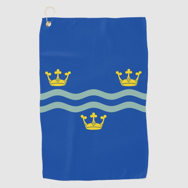 Toalla De Golf Bandera de Cambridgeshire (Anverso)