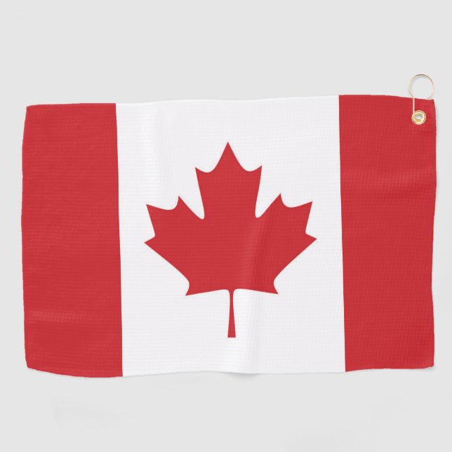 Toalla De Golf Bandera de Canadá (Horizontal)