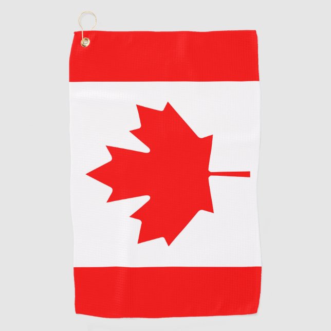 Toalla De Golf Bandera de Canadá (Anverso)