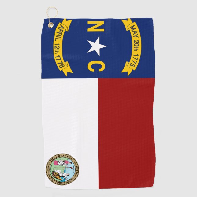 Toalla De Golf Bandera de Carolina del Norte (Anverso)