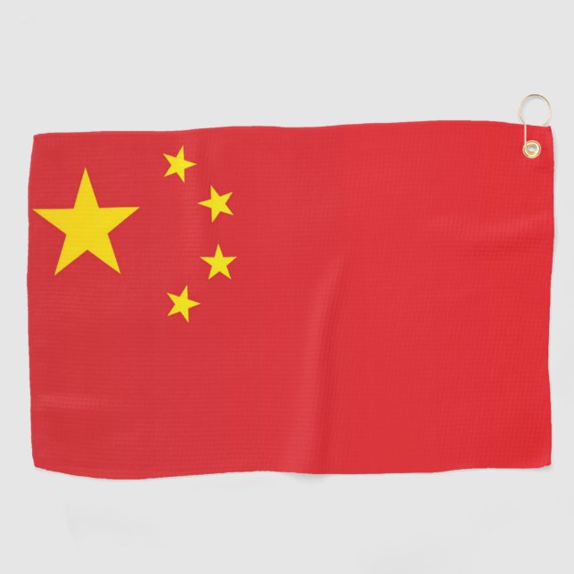 Toalla De Golf Bandera de China (Horizontal)