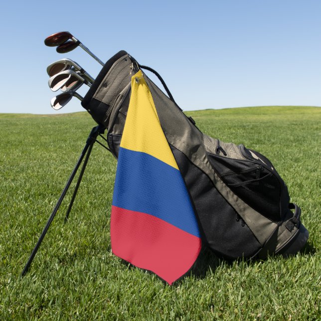 Toalla De Golf Bandera de Colombia (Verde)