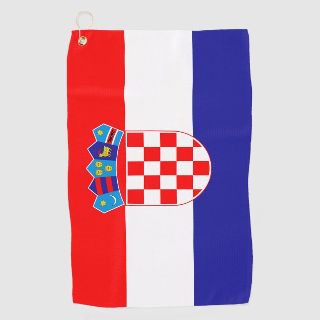 Toalla De Golf Bandera de Croacia (Anverso)
