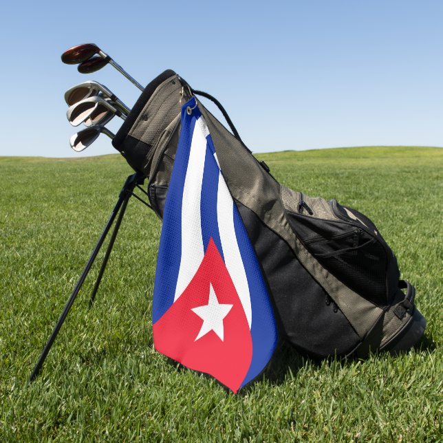 Toalla De Golf Bandera de Cuba (Verde)