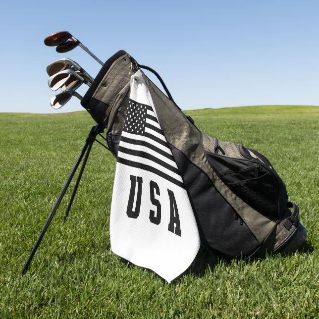 Toalla De Golf Bandera de EE. UU.  (Verde)