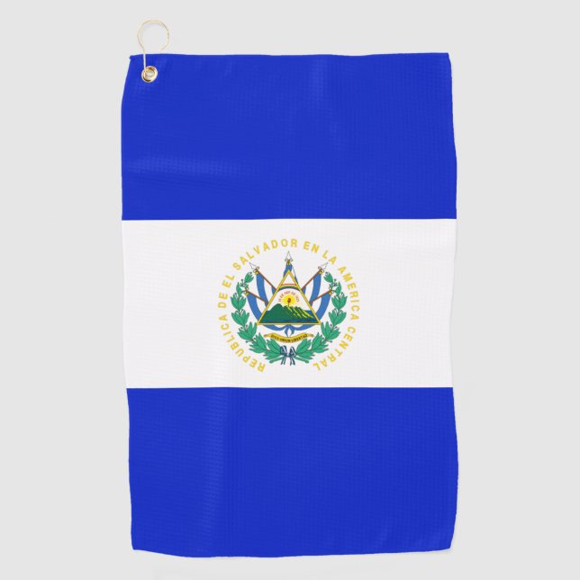 Toalla De Golf Bandera de El Salvador (Anverso)