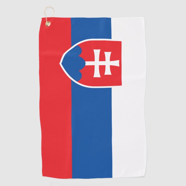 Toalla De Golf Bandera de Eslovaquia (Anverso)