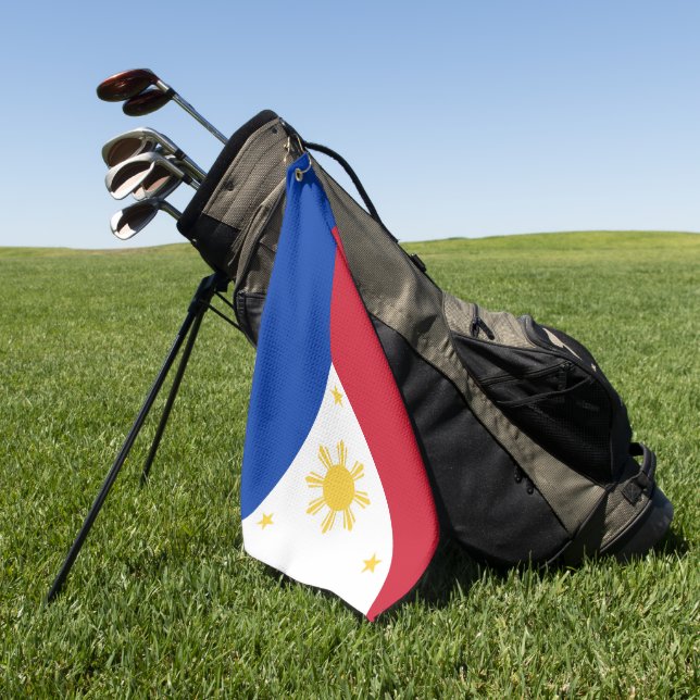 Toalla De Golf Bandera de Filipinas (Verde)