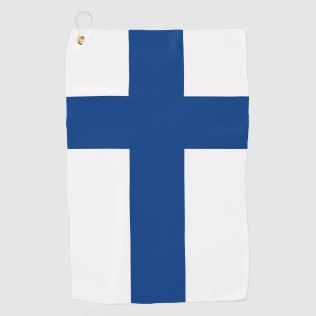Toalla De Golf Bandera de Finlandia (Anverso)