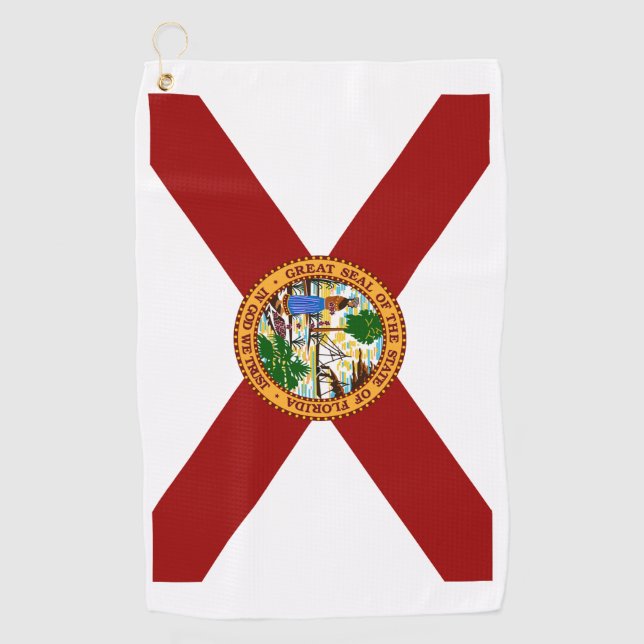 Toalla De Golf Bandera de Florida (Anverso)