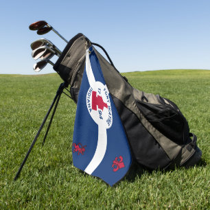 Toalla De Golf Bandera de Fort Wayne (Indiana)