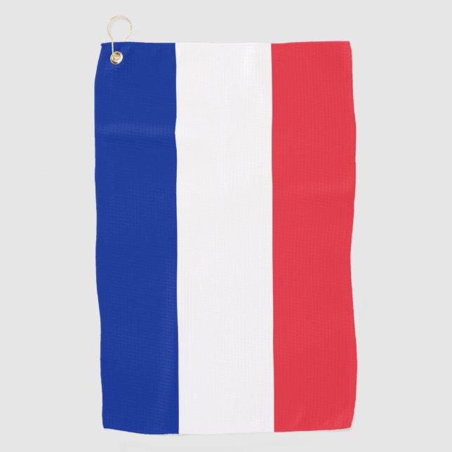 Toalla De Golf Bandera de Francia (Anverso)