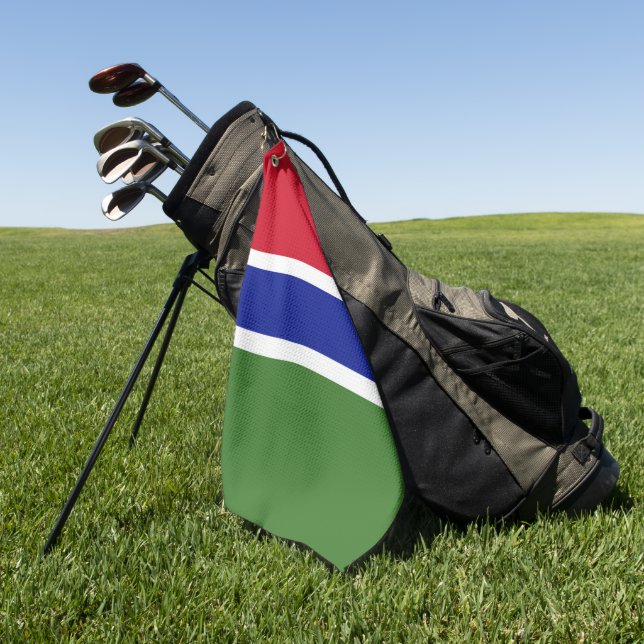 Toalla De Golf Bandera de Gambia (Verde)