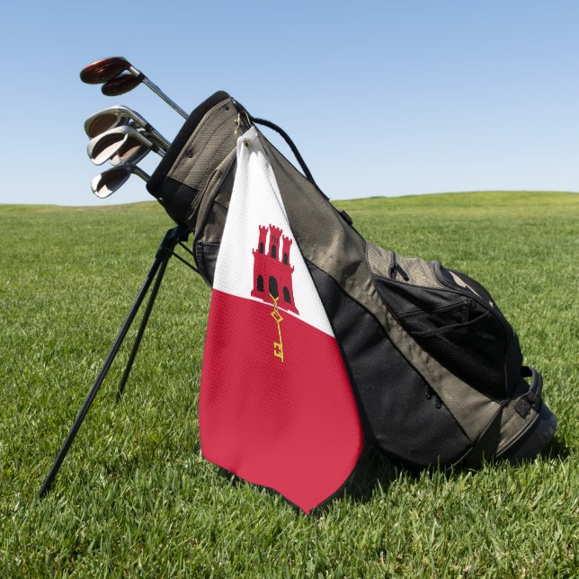 Toalla De Golf Bandera de Gibraltar (Verde)