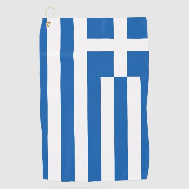 Toalla De Golf Bandera de Grecia  (Anverso)