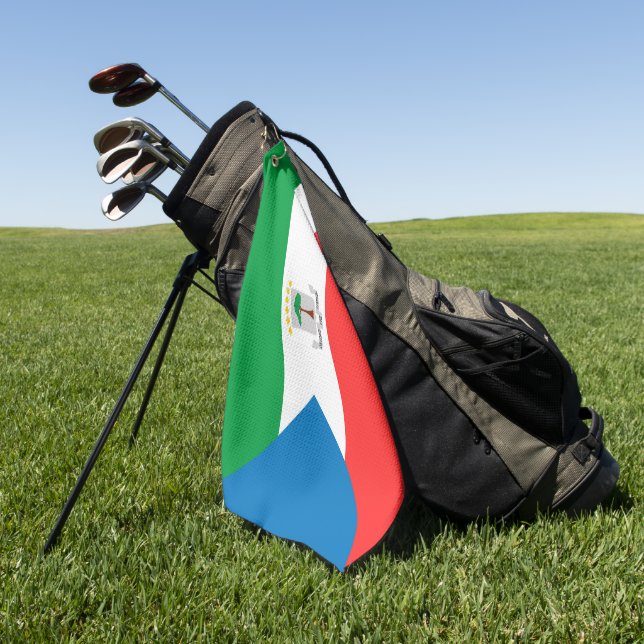 Toalla De Golf Bandera de Guinea Ecuatorial (Verde)