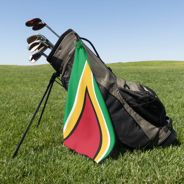 Toalla De Golf Bandera de Guyana (Verde)