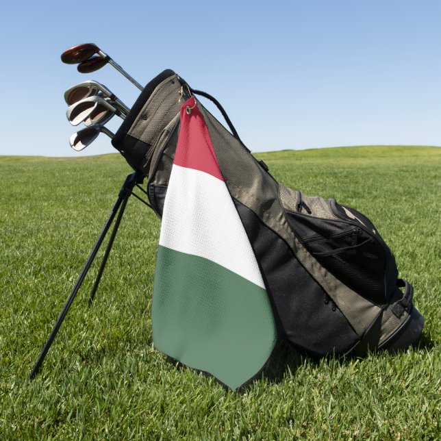 Toalla De Golf Bandera de Hungría (Verde)