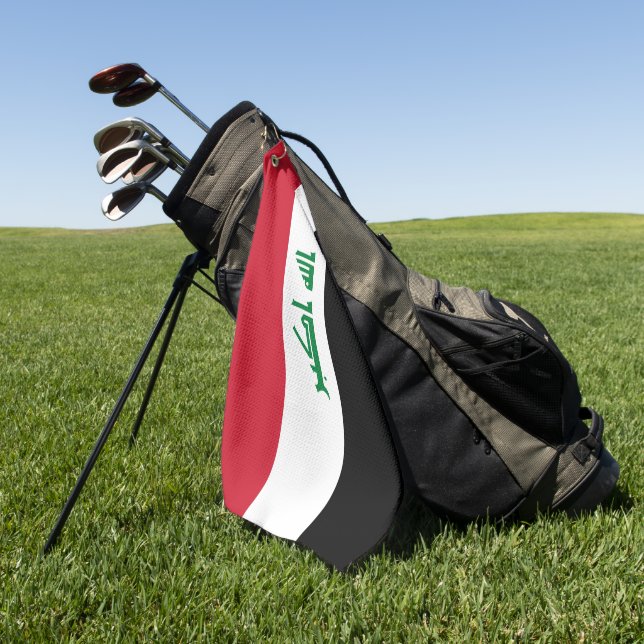 Toalla De Golf Bandera de Iraq (Verde)