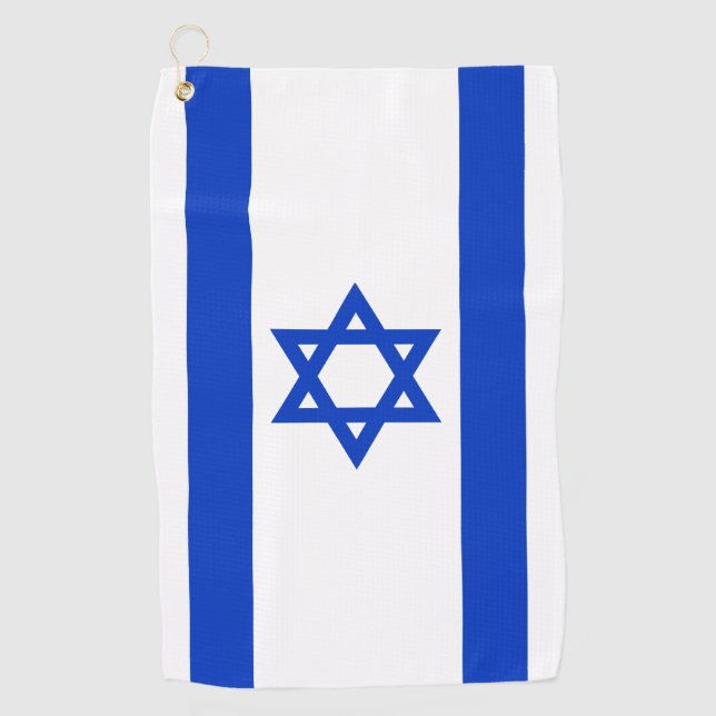 Toalla De Golf Bandera de Israel (Anverso)