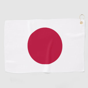 Toalla De Golf Bandera de Japón: Hinomaru, Nisshōki, Sol rojo en