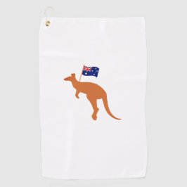Toalla De Golf bandera de kangaroo australia