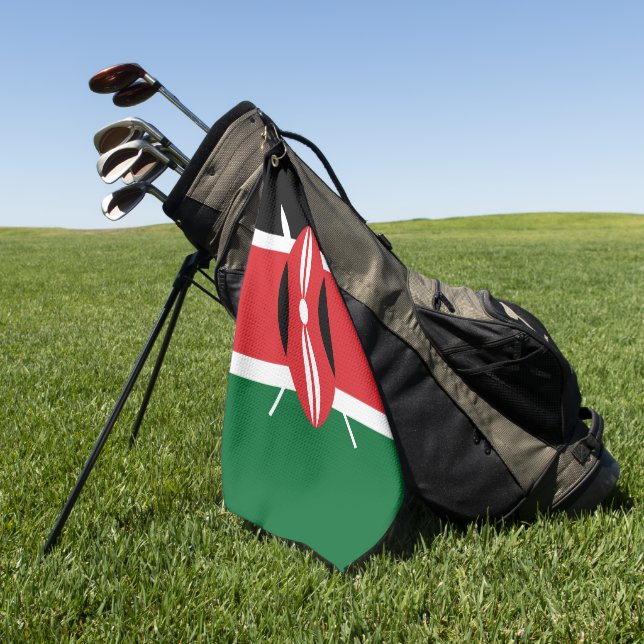 Toalla De Golf Bandera de Kenia (Verde)