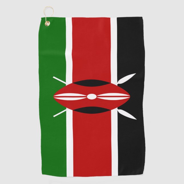Toalla De Golf Bandera de Kenia  (Anverso)