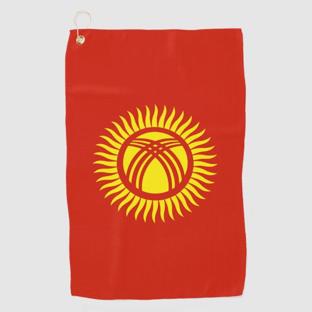 Toalla De Golf Bandera de Kirguistán (Anverso)