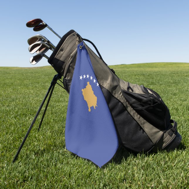 Toalla De Golf Bandera de Kosovo (Verde)