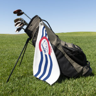Toalla De Golf Bandera de la ciudad de Cincinnati (Ohio)