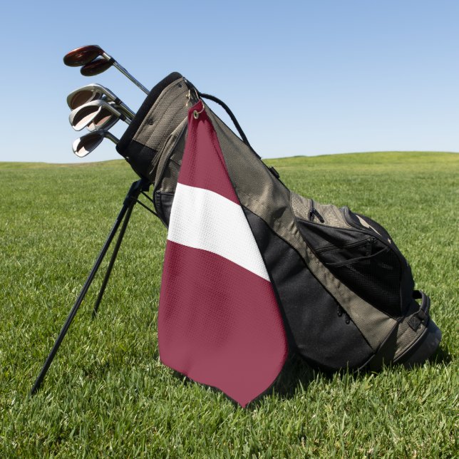 Toalla De Golf Bandera de Letonia (Verde)