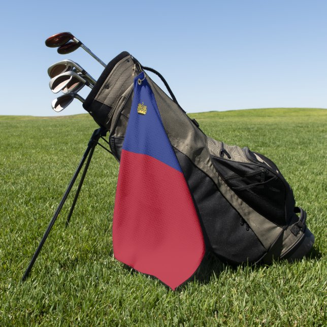 Toalla De Golf Bandera de Liechtenstein (Verde)