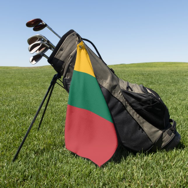 Toalla De Golf Bandera de Lituania (Verde)