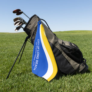 Toalla De Golf Bandera de Long Beach (California)