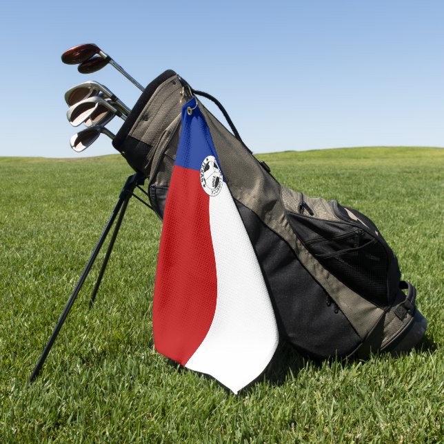 Toalla De Golf Bandera de Lubbock (Texas) (Verde)
