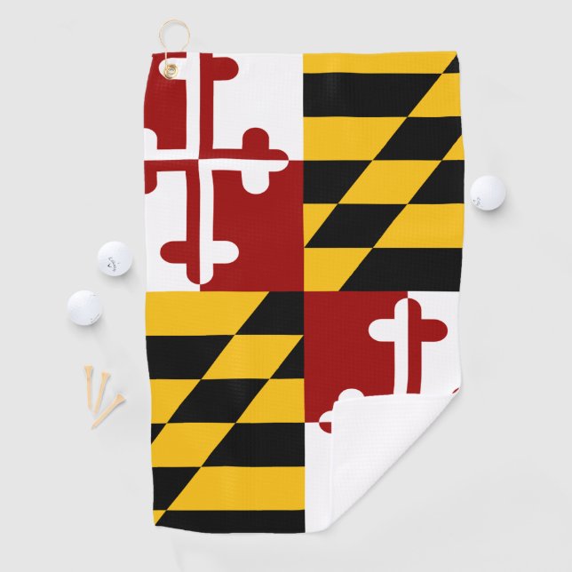 Toalla De Golf Bandera de Maryland (In situ)