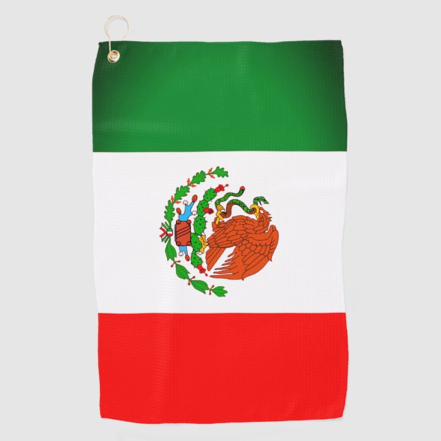 Toalla de golf Bandera de México (Anverso)