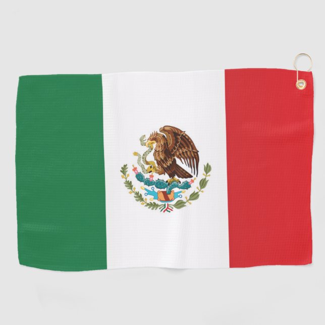 Toalla De Golf Bandera de México (Horizontal)