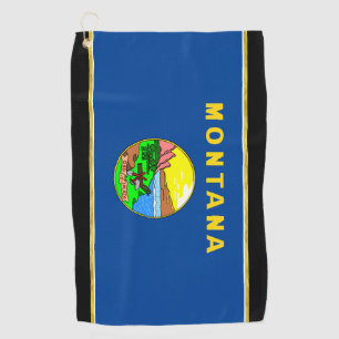 Toalla De Golf Bandera de Montana
