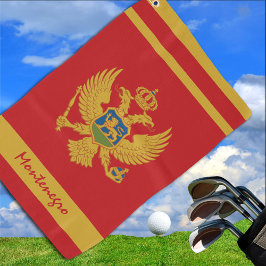 Toalla De Golf Bandera de Montenegro/Deportes