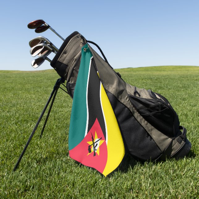 Toalla De Golf Bandera de Mozambique (Verde)