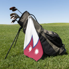 Toalla De Golf Bandera de Nepal