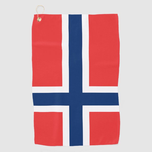 Toalla De Golf Bandera de Noruega (Anverso)